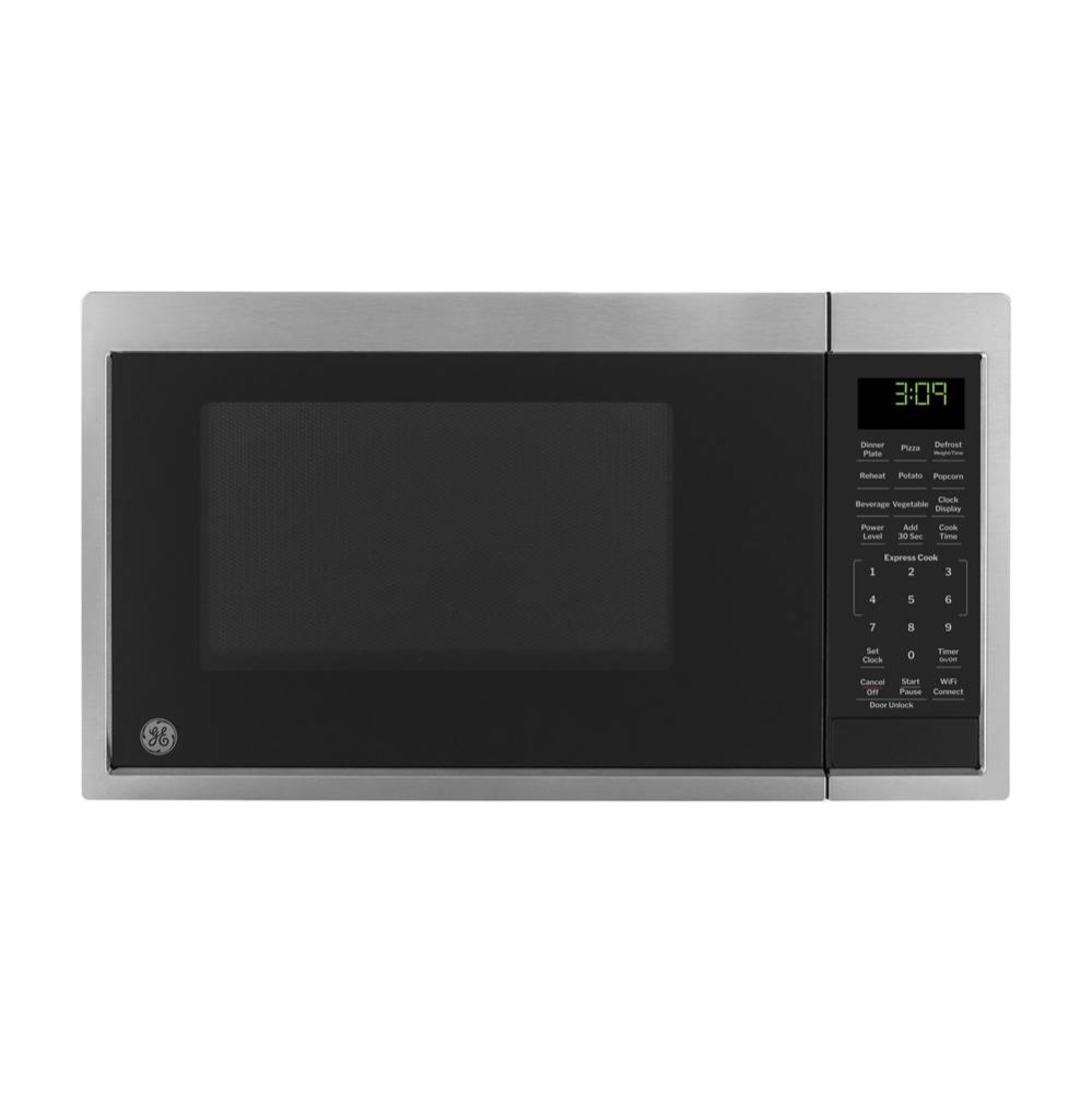 GE 0.9 Cu. Ft. Capacity Smart Countertop Microwave Oven with Scan-To-Cook Technology