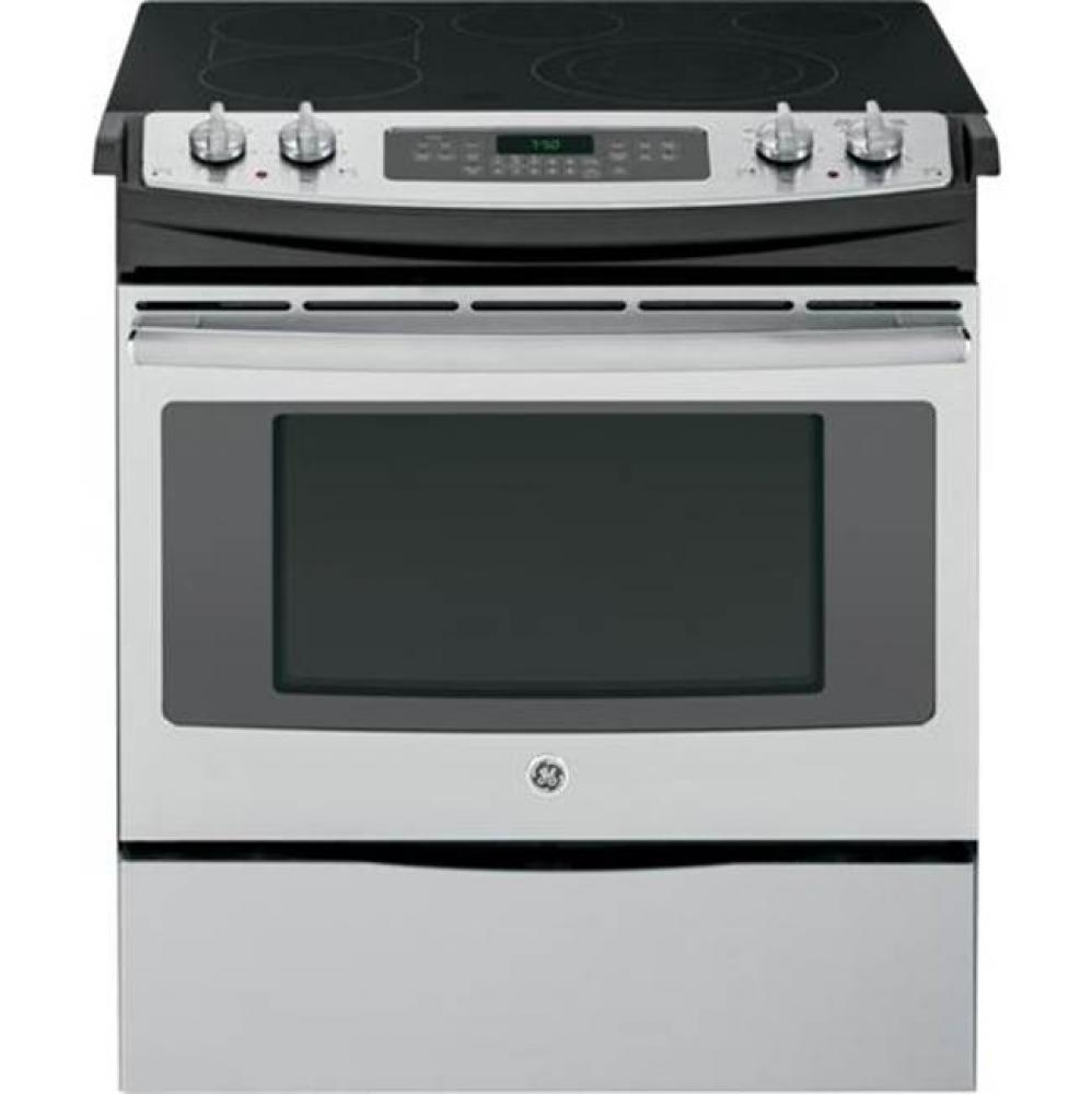 GE® 30'' Slide-In Front Control Electric Convection