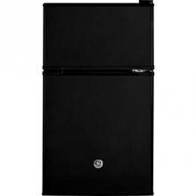 GE Appliances GDE03GGKBB - GE Double-Door Compact Refrigerator