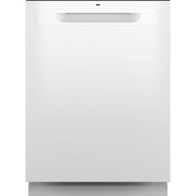 GE Appliances GDP670SGVWW - GE ENERGY STAR Top Control with Stainless Steel Interior Dishwasher with Sanitize Cycle