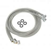 GE Appliances WX14X10011 - Washing Machine Universal 6''™ stainless steel hoses with 90Degrees Elbow ''