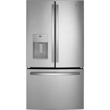 GE Appliances GYE21JYMFS - GE ENERGY STAR 20.6 Cu. Ft. Fingerprint Resistant Counter-Depth French-Door Refrigerator