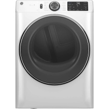 GE Appliances GFD65ESSVWW - GE ENERGY STAR 7.8 cu. ft. Capacity Smart Front Load Electric Dryer with Steam and Sanitize Cycle