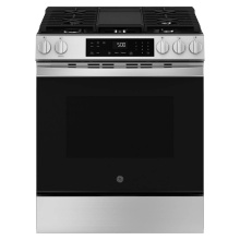 GE Appliances GGS500PVSS - GE 30'' Slide-In Front-Control Gas Range with Crisp Mode