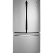 GE Appliances GWE22JYMFS - GE ENERGY STAR 21.9 Cu. Ft. Fingerprint Resistant Counter-Depth French-Door Refrigerator