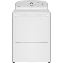 GE Appliances GTX38GASWWS - GE 6.2 cu. ft. Capacity Gas Dryer with Up To 120 ft. Venting and Shallow Depth