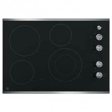 GE Appliances JP3530SJSS - GE 30'' Built-In Knob Control Electric Cooktop