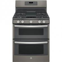 GE Appliances JGB860EEJES - GE 30'' Free-Standing Gas Double Oven Convection Range