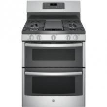 GE Appliances JGB860SEJSS - GE 30'' Free-Standing Gas Double Oven Convection Range