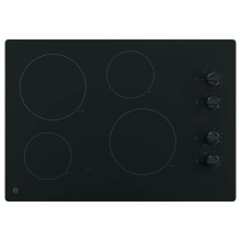 GE Appliances JP3030DWBB - GE 30'' Built-In Knob Control Electric Cooktop