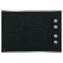 GE Appliances JP3030SWSS - GE 30'' Built-In Knob Control Electric Cooktop