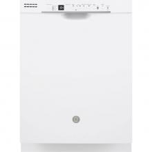GE Appliances GDF640HGMWW - GE Hybrid Stainless Steel Interior Dishwasher with Front Controls