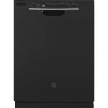 GE Appliances GDF640HGMBB - GE Hybrid Stainless Steel Interior Dishwasher with Front Controls