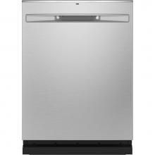 GE Appliances GDP645SYNFS - GE Stainless Steel Interior Fingerprint Resistant Dishwasher with Hidden Controls