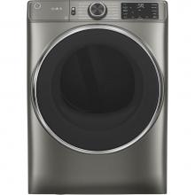 GE Appliances GFD65ESPNSN - GE 7.8 cu. ft. Capacity Smart Front Load Electric Dryer with Steam