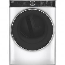 GE Appliances GFD85ESSNWW - GE 7.8 cu. ft. Capacity Smart Front Load Electric Dryer with Steam
