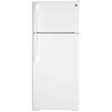 GE Appliances GIE18DTNRWW - GE ENERGY STAR 17.5 Cu. Ft. Top-Freezer Refrigerator