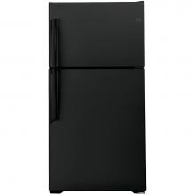 GE Appliances GIE22JTNRBB - GE ENERGY STAR 21.9 Cu. Ft. Top-Freezer Refrigerator