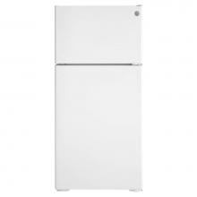 GE Appliances GPE17CTNRWW - GE ENERGY STAR 16.6 Cu. Ft. Recessed Handle Top-Freezer Refrigerator