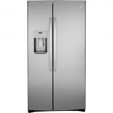 GE Appliances GSS25IYNFS - GE 25.1 Cu. Ft. Fingerprint Resistant Side-By-Side Refrigerator