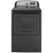 GE Appliances GTD84GCPNDG - GE 7.4 cu. ft. Capacity Smart aluminized alloy drum Gas Dryer with HE Sensor Dry