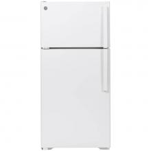 GE Appliances GTE16DTNLWW - GE ENERGY STAR 15.6 Cu. Ft. Top-Freezer Refrigerator