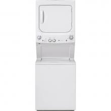 GE Appliances GUD27GSSMWW - GE Unitized Spacemaker 3.8 cu. ft. Capacity Washer with Stainless Steel Basket and 5.9 cu. ft. Cap