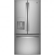 GE Appliances GYE18JSLSS - GE ENERGY STAR 17.5 Cu. Ft. Counter-Depth French-Door Refrigerator