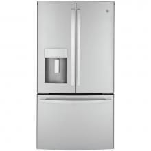 GE Appliances GYE22GYNFS - GE ENERGY STAR 22.1 Cu. Ft. Counter-Depth Fingerprint Resistant French-Door Refrigerator