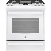 GE Appliances JGS760DELWW - GE 30'' Slide-In Front-Control Convection Gas Range