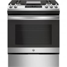 GE Appliances JGSS66SELSS - GE 30'' Slide-In Front Control Gas Range