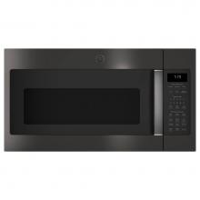 GE Appliances JNM7196BLTS - GE 1.9 Cu. Ft. Over-the-Range Sensor Microwave Oven with Recirculating Venting