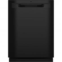 GE Appliances GDP630PGRBB - Top Control with Plastic Interior Dishwasher with Sanitize Cycle and Dry Boost