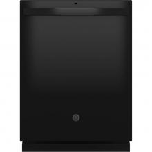 GE Appliances GDT550PGRBB - Top Control with Plastic Interior Dishwasher with Sanitize Cycle and Dry Boost