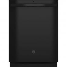 GE Appliances GDT630PGRBB - Top Control with Plastic Interior Dishwasher with Sanitize Cycle and Dry Boost