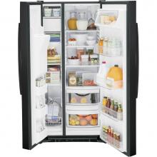 GE Appliances GSS23GGPBB - 23.0 Cu. Ft. Side-By-Side Refrigerator