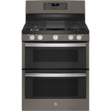 GE Appliances JGBS86EPES - 30'' Free-Standing Gas Double Oven Convection Range