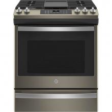 GE Appliances JGS760EPES - 30'' Slide-In Front-Control Convection Gas Range with No Preheat Air Fry