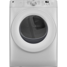 GE Appliances GFD35GSSYWW - GE Front Load 28'' Gas Dryer