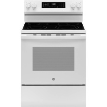 GE Appliances GRF600AVWW - GE 30'' Free-Standing Electric Convection Range with No Preheat Air Fry and EasyWash Ove