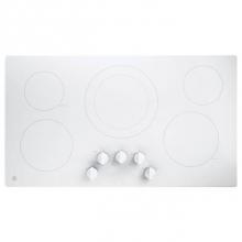 GE Appliances JP3036TLWW - GE 36'' Built-In Knob Control Electric Cooktop