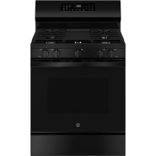 GE Appliances GGF600AVBB - GE 30'' Free-Standing Gas Convection Range with No Preheat Air Fry and EasyWash Oven Tra