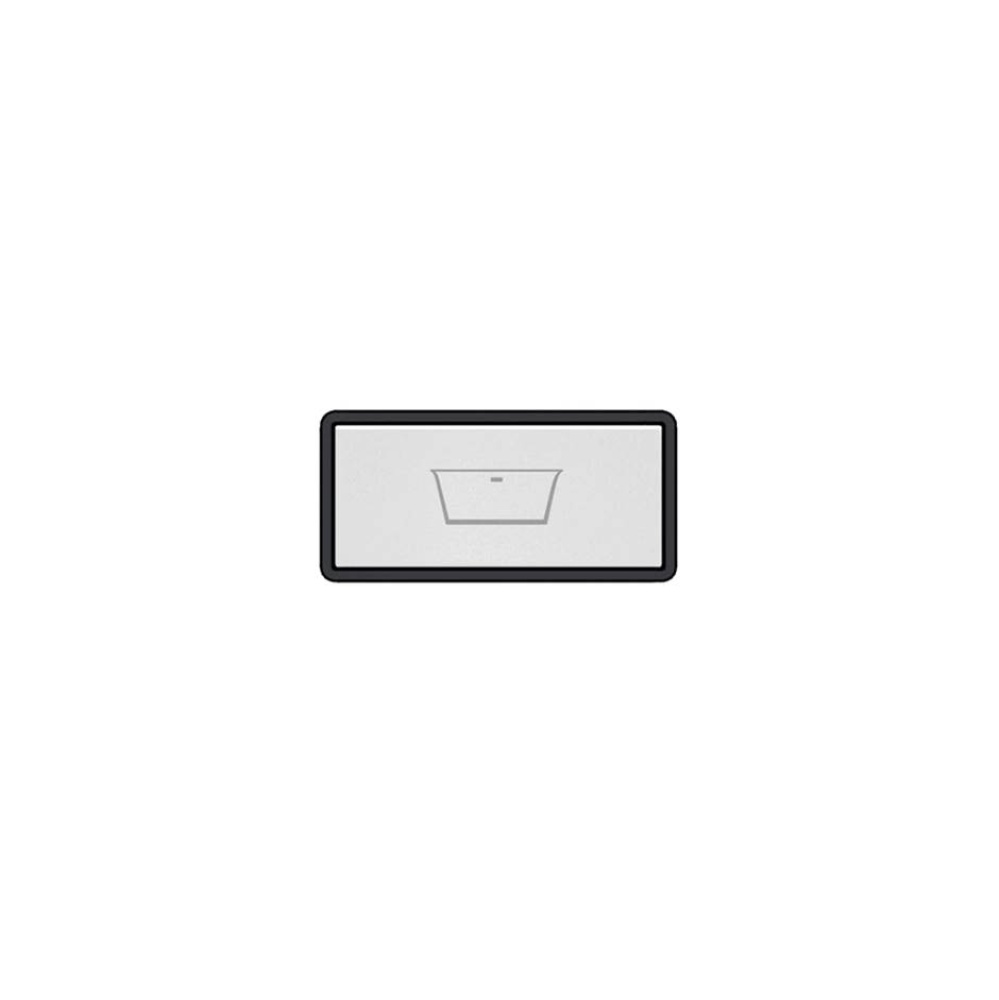 Push-botton plate with BATHTUB symbol. For item 63006.