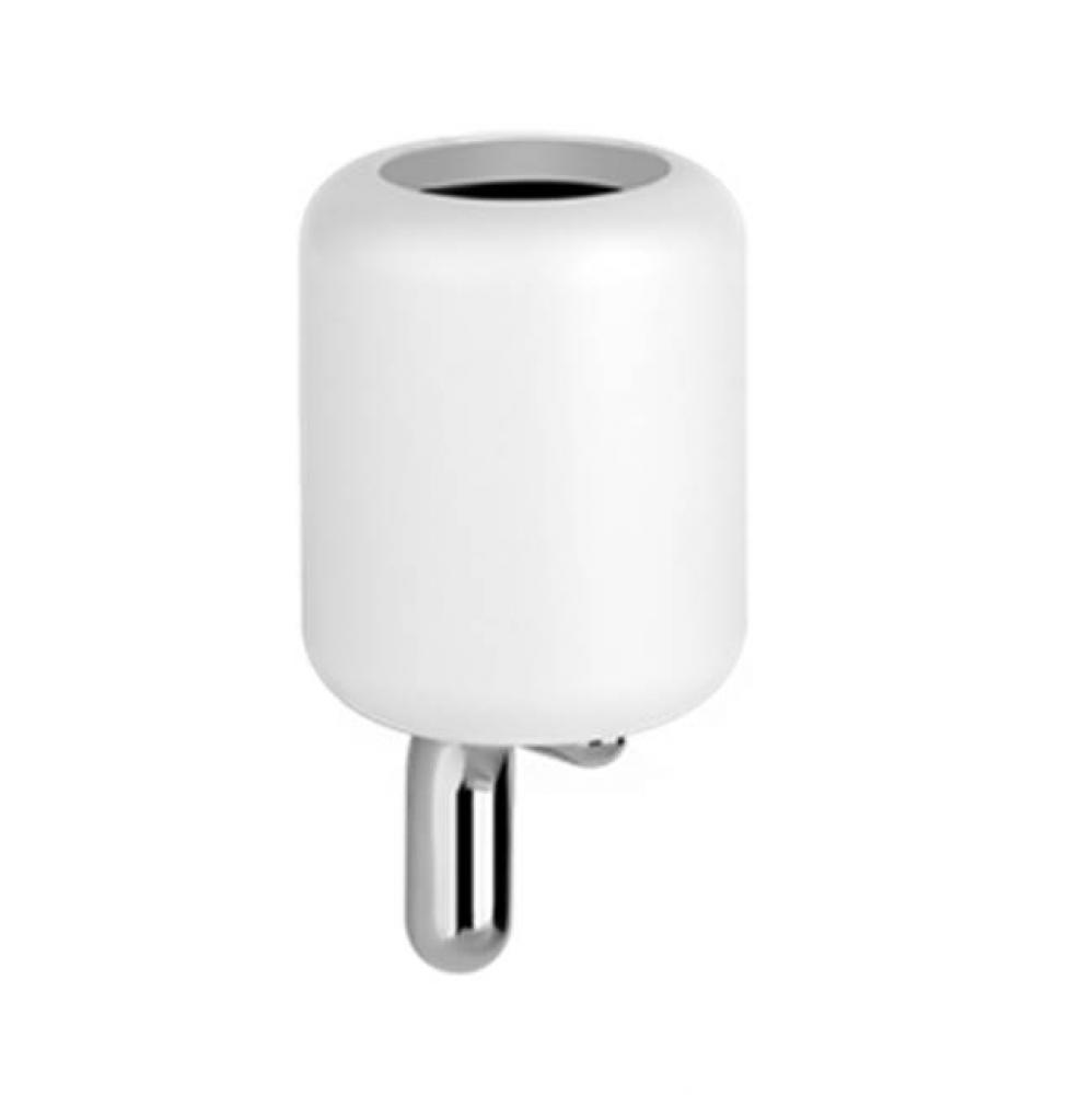 Wall-Mounted Ceramic Holder -  White Gres