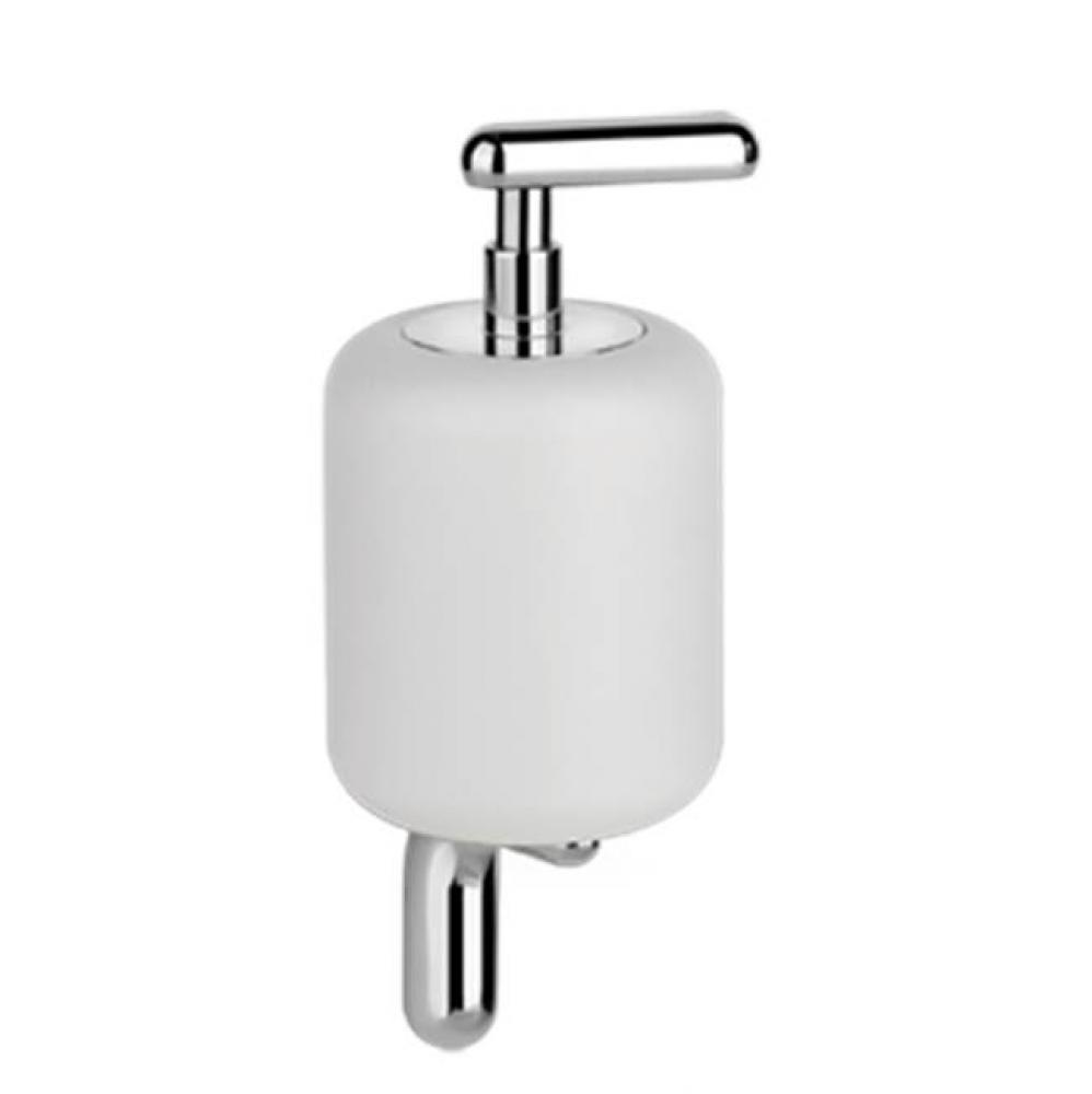 Wall-Mounted Ceramic Liquid Soap Dispenser - White Gres