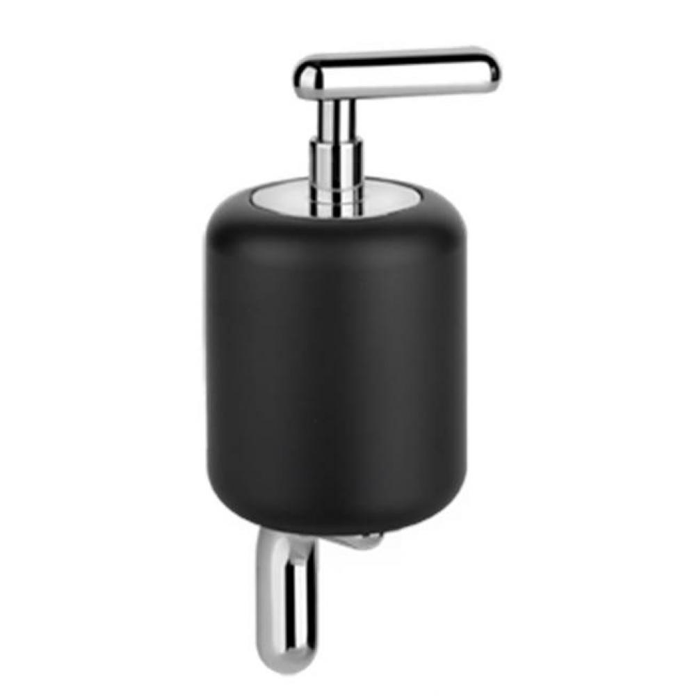 Wall-Mounted Ceramic Liquid Soap Dispenser - Black Gres