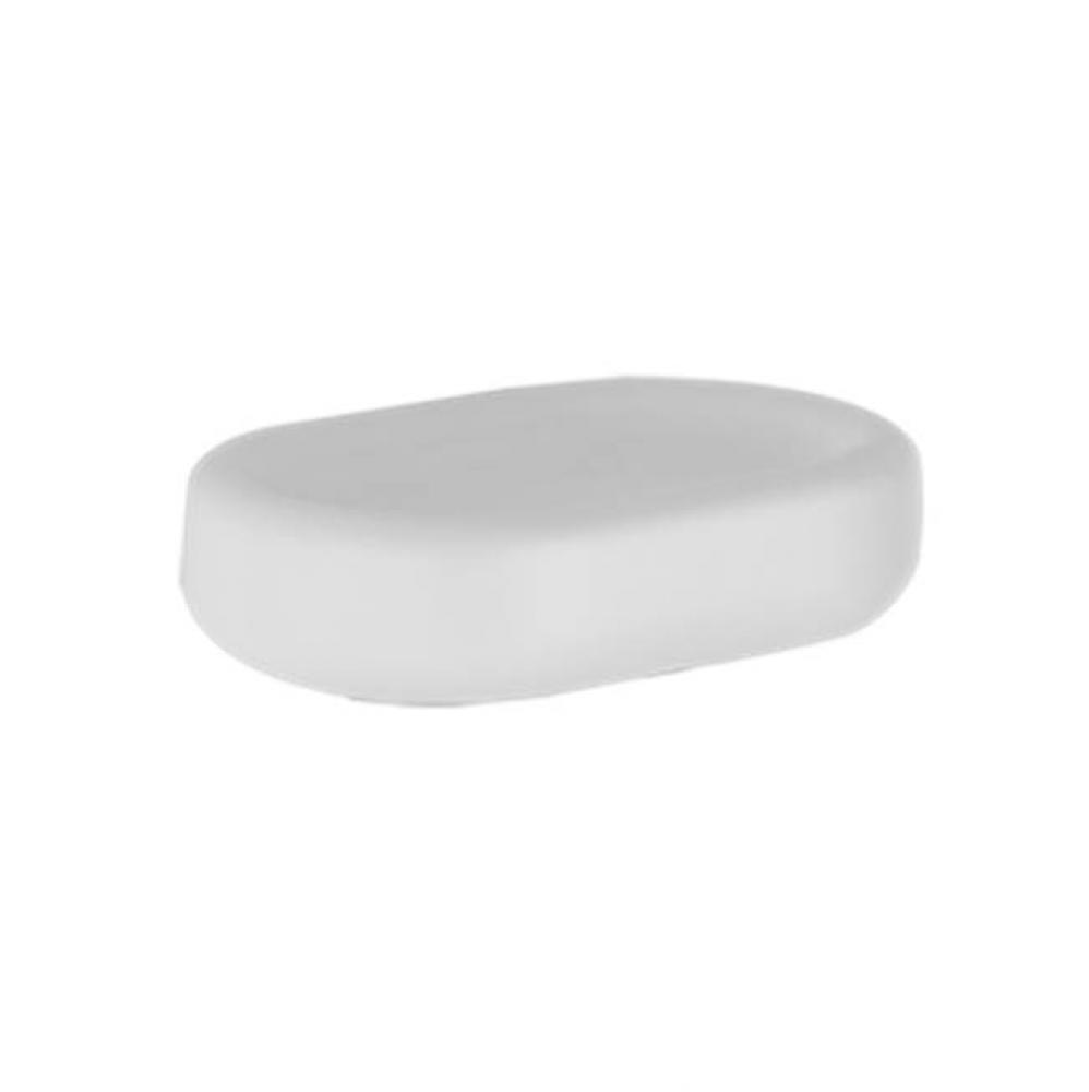 Freestanding Ceramic Soap Dish - White Gres