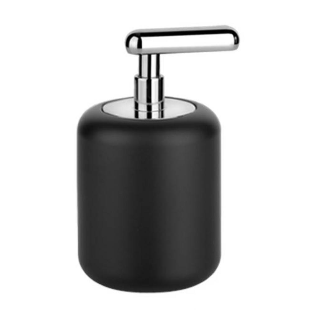 Freestanding Ceramic Liquid Soap Dispenser - Black Gres