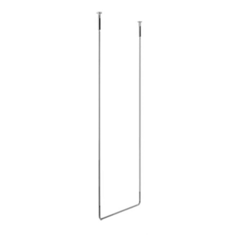 Ceiling Mounted Towel Bar, 2' 3/16'' Wide X 5' 3'' Long