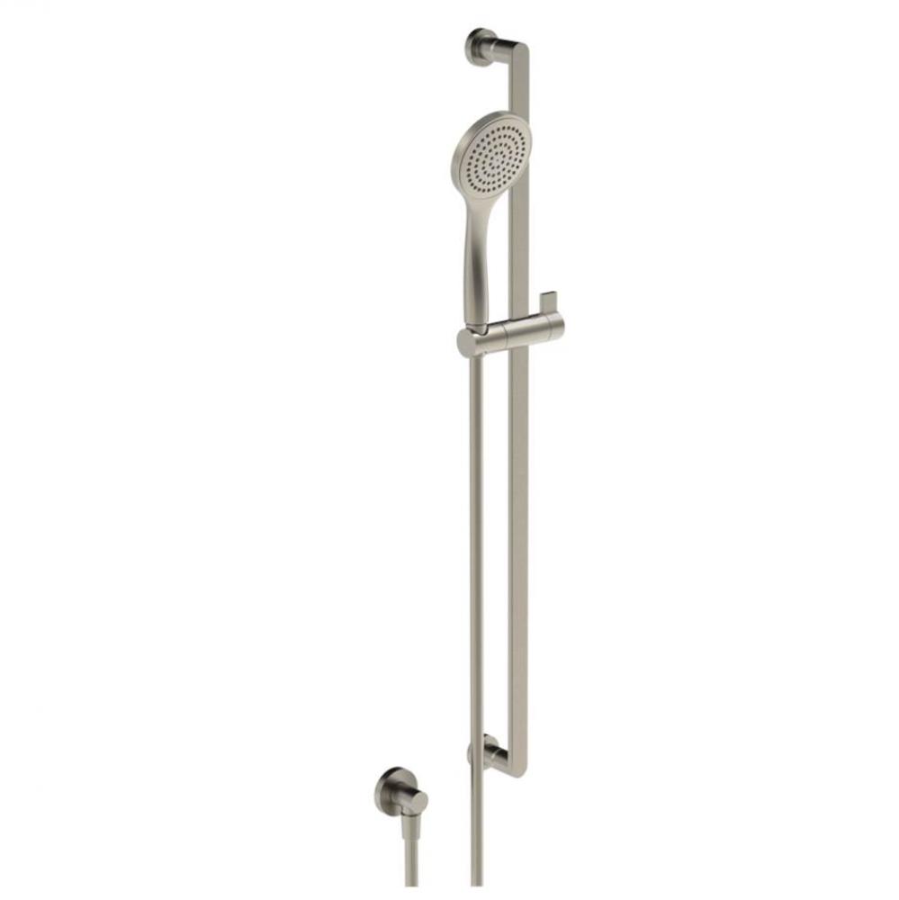Handshower and adjustable sliding rail set